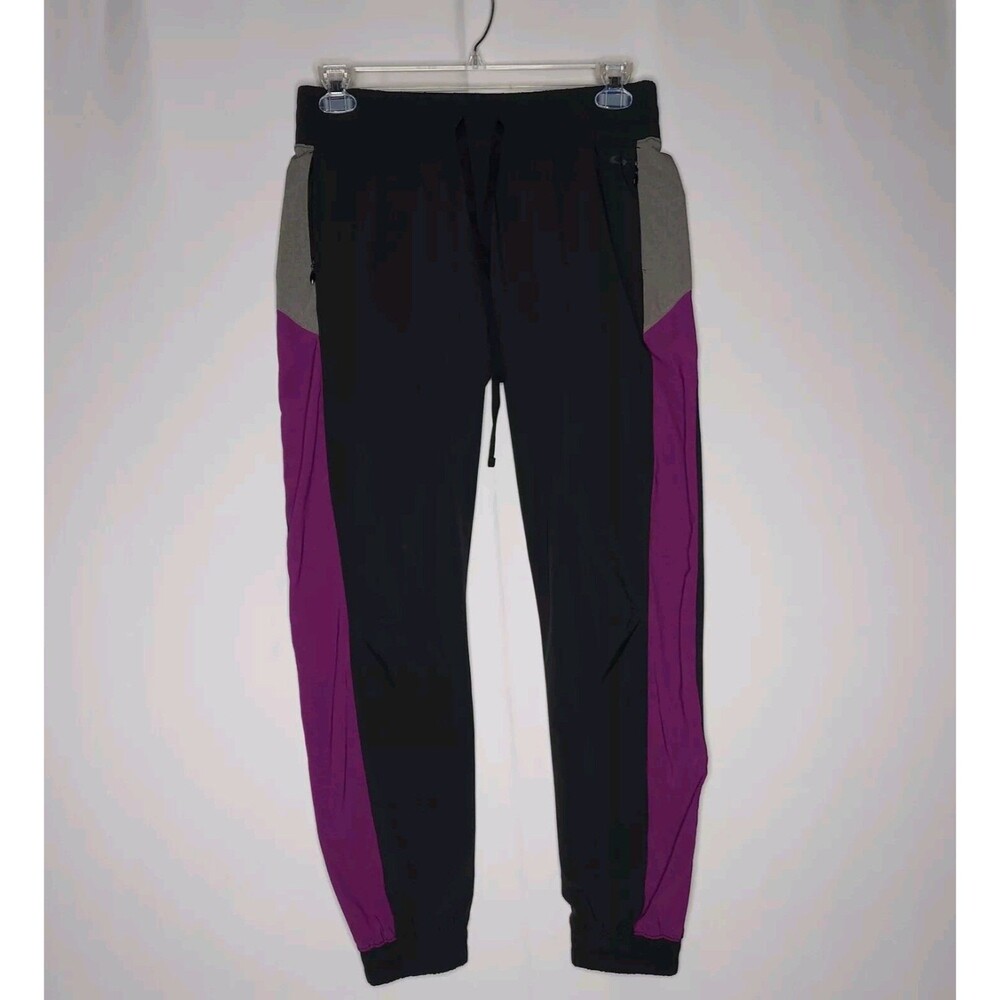 Oakley Jogger Pants Womens Medium Drawstring Elastic Waist Pockets Pull-On Black